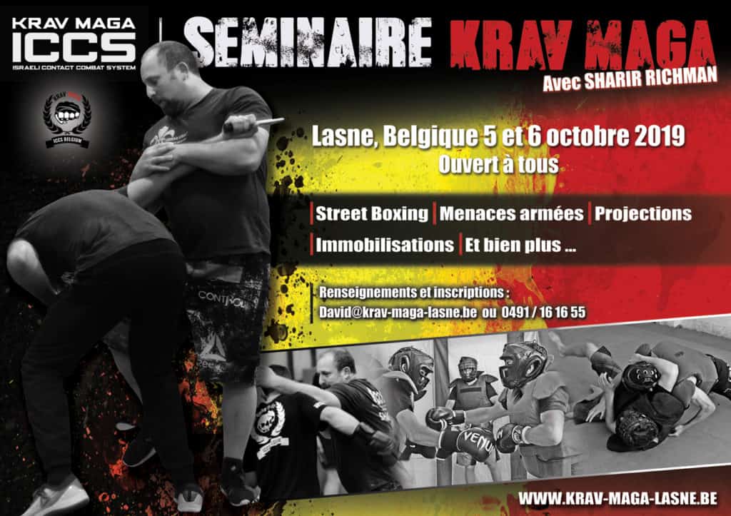 Stage Krav Maga ICCS - Lasne - Octobre 2019 Affiche stage KM Lasne 2019 1024x723 - Stage Krav Maga ICCS - Lasne - Octobre 2019